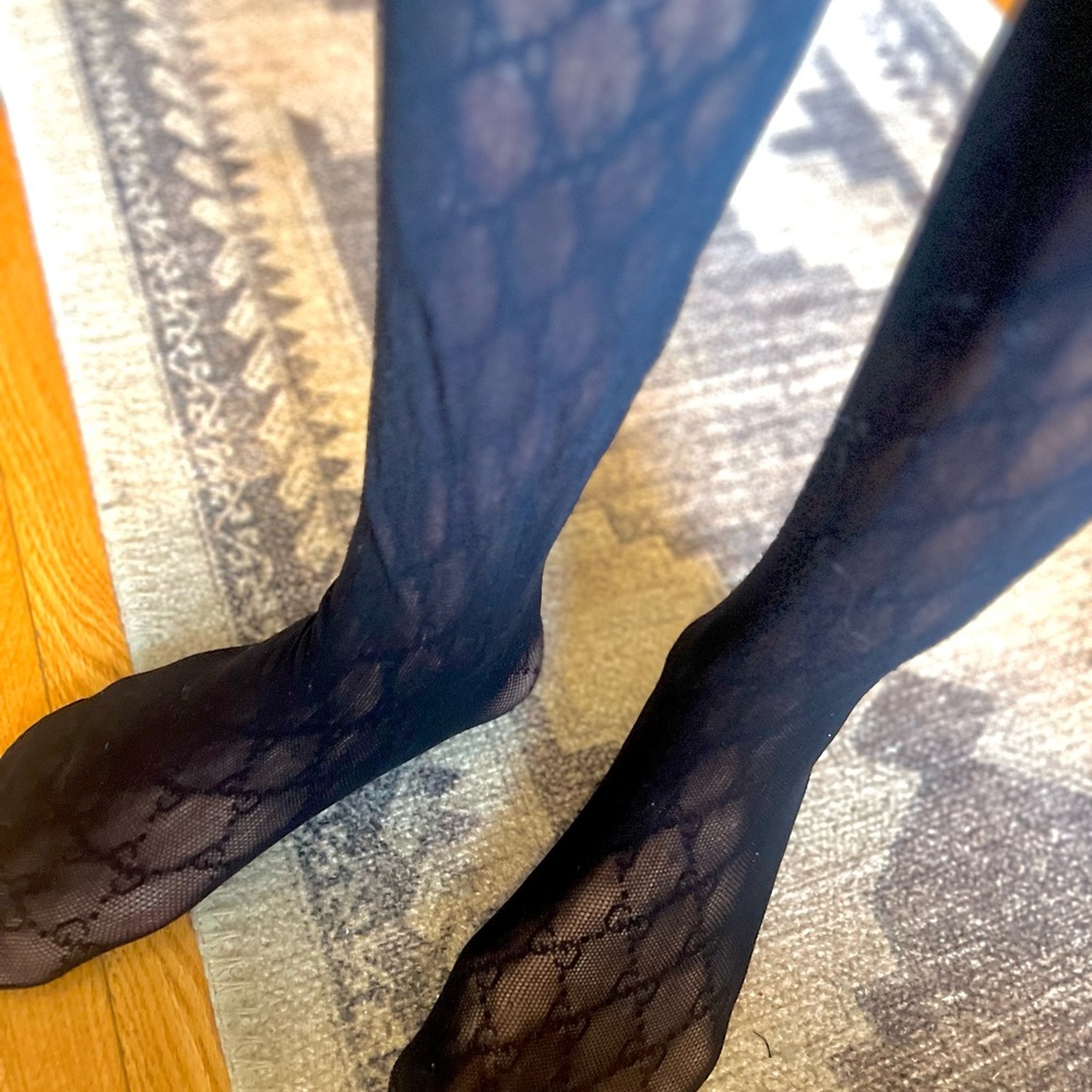 black Gucci size M Supreme Tights w tags
